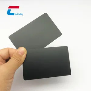 Kartu NFC RFID Logam Hitam Emas Baja Nirkarat Kartu Nfc Logam NTAG216