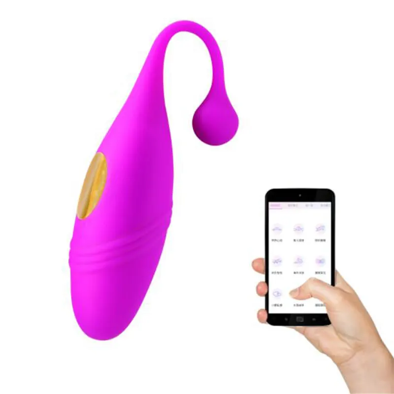 Vagina clitoride punto G masturbarsi App telecomando salto uovo vibratore giocattolo del sesso per donna