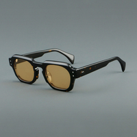 Montures de lunettes épaisses rouges de luxe en acétate de haute qualité, style rétro, vente en gros, montures carrées pour femmes