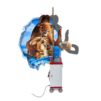 Machine d'impression murale verticale uv 3d, petit robot laser, carreaux de verre, sol