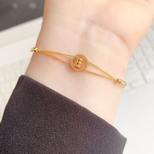 Xinfly High Quality 18K Real Gold Twist Bracelet Trendy Au750 Adjustable Heart Pendant Jewelry <b>Rope</b> <b>Chain</b> for Women - Product Image 5