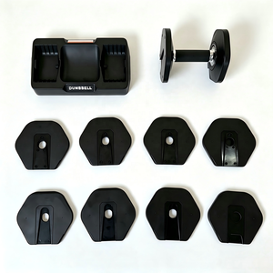 Haltère rotatif réglable à une main avec plaques de poids de <span class=keywords><strong>2</strong></span> à 10 kg à 5 vitesses, haltère à réglage rapide pour la maison - Product Image 3