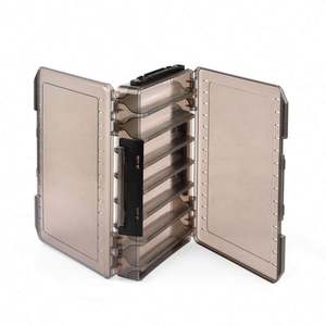 Cajas de Pesca Multifuncionales Impermeables, Cajas de Aparejos de Pesca de Plástico Duro Transparente, Señuelo de Pesca con Anzuelo para Calamar de 10G, para Exteriores - Product Image 3