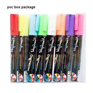 Newlight Highlighter Marker Pen / Advertising Fluorescent Marker With Reversible Nib Light Board Pen Liquid Chalk Pen