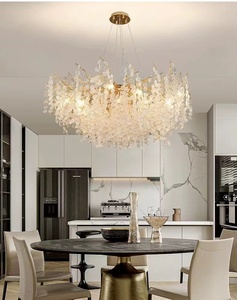 Современная медная люстра для художников, декоративная люстра высокого класса, хрустальная лампа, подвесной светильник для свадебной виллы - Product Image 2