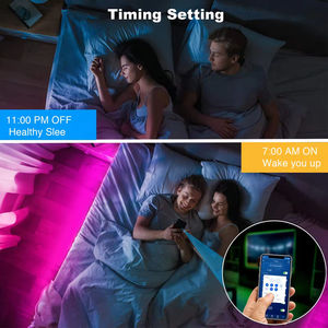 Tira de luces LED de bajo costo para interiores, de 24 V, 65.6 pies (20 m), RGB, con control por aplicación WIFI, sincronización musical. - Product Image 3