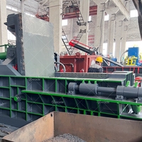 Compresseur hydraulique horizontal automatique pour le recyclage des métaux de rebut, presse à balles hydraulique pour les métaux de rebut, les fils d'acier