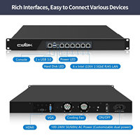 Firewall CWWK 1U N100 de 19 pulgadas para montaje en rack, 6 puertos LAN i226-V de 2.5GbE, HD+VGA, DDR5, servidor/router OPNsense para Homelab, dispositivo Pfsense para rack.