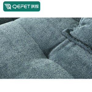 طقم أريكة مودولار على شكل حرف L بأسلوب تشيسترفيلد من القطيفة قابل للتحويل مع مسند للقدمين للفنادق والشقق وغرف المعيشة - Product Image 4