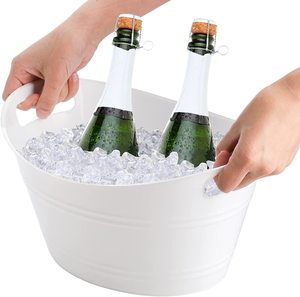 Usine directe plaqué métal Antique Champagne bol seau pour Bar refroidisseur bière vin seau à glace pour l'allemagne <span class=keywords><strong>Faxe</strong></span> brasserie bière gratuite - Product Image 3