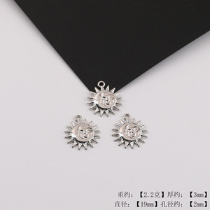 Korean Style Hollow <b>Flower</b> Star Pendant Alloy Jewelry Findings For DIY Earrings Necklace Accessories - Product Image 2