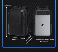 Tas Ransel Laptop Oxford Lintas Batas Baru 36-55L Pengisian Daya USB Tali Bahu Melengkung Bisnis Tahan Air Multifungsi Poliester