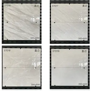 Textura de piedra de azulejo de pared de cerámica brillante de 300x600mm moderno con superficie esmaltada para paredes interiores y baldosas de suelo a precio