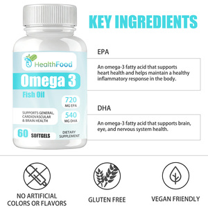 Cápsulas de Aceite de Pescado Omega 3 de Marca Privada con Grasa Total, Apoya la Salud del Corazón y el Cerebro, Apoya la Salud en General - Product Image 6