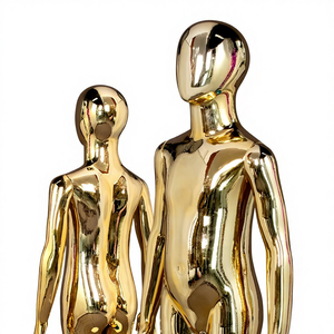 Новый высококачественный детский манекен с гальваническим покрытием, золотой/серебряный, для демонстрации одежды в магазине, с головой. - Product Image 5