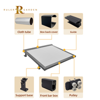 Auvents de toit rétractables pour véranda Auvent horizontal automatique pour véranda Toits de patio en verre résistant au soleil Auvents pare-soleil anti-UV