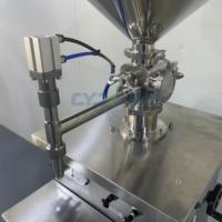 Machine de remplissage à piston semi-automatique CYJX machine de remplissage de pâte ketchup mayonnaise confiture sauce chili miel chocolat granules machine de remplissage