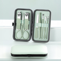 Kit de Soins des Ongles Professionnel en Acier Inoxydable – Coupe-Ongles, Polissage, 18/12/10/8 Pièces – Ensemble de Toilettage Portable et Durable Vert