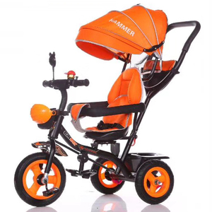 Installation en un Clic En Cuir <span class=keywords><strong>Rotatif</strong></span> Siège Bébé Tricycle Avec RSC Roue - Product Image 1