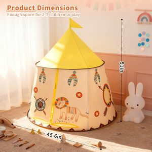 Tente pour enfants de haute qualité, intérieure et extérieure, base secrète pour enfants, tente de jeu, tente <span class=keywords><strong>tipi</strong></span> pliable pour bébés, princesse - Product Image 5