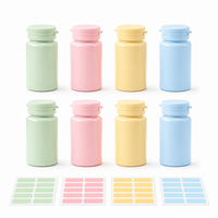 Bouteilles de pilules en plastique PET personnalisables de 100 ml, hermétiques et résistantes à l'humidité, avec bouchon à clapet, pour le stockage de comprimés en pharmacie, directement de l'usine