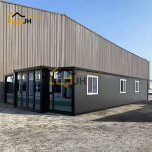 בית מכולות פלדה מתקפל דו-כנפי רב-מכר לשנת <span class=keywords><strong>2025</strong></span> בגודל 20 רגל/40 רגל, מבנה משרדים מודרני טרומי וניתן להרחבה - Product Image 1