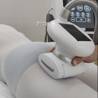 Appareil multifonction amincissant sur pied avec 5 poignées, liposuccion sous vide et masseur à rouleaux 360° pour raffermissement du visage et du corps, anti-rides