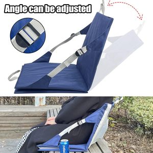 Có thể gập lại thể thao bóng đá tạm thời sân vận động Ghế đệm di động tùy chỉnh bleachers trở lại hỗ trợ 600D Oxford kim loại màu xanh LJ-048 - Product Image 3