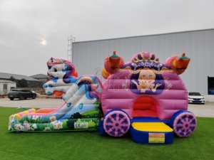 <span class=keywords><strong>Château</strong></span> gonflable commercial <span class=keywords><strong>en</strong></span> PVC avec toboggan, thème licorne et princesse, pour fêtes d'enfants <span class=keywords><strong>en</strong></span> extérieur et location - Product Image 3