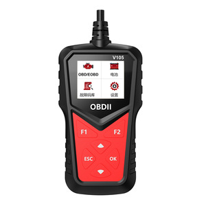 เครื่องสแกนวินิจฉัยยานยนต์ V105 OBDII พร้อมจอ LCD ภาษาจีนตัวย่อ 12V อ่านโค้ดข้อผิดพลาดของเครื่องยนต์ เครื่องมือตรวจสอบรถยนต์ - Product Image 1