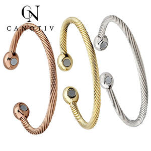 Genezende Koper Magnetische Therapie Armband Artritis Pijnverlichting Twisted Bangle Gezondheid Charme Sieraden - Product Image 3