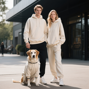 Joymay Luxuoso e Respirável Pure Cotton Pet HoodieCustomized Eco-Friendly Alta Qualidade Combinando Cão e Proprietário <span class=keywords><strong>Dog</strong></span> <span class=keywords><strong>Clothes</strong></span> - Product Image 4