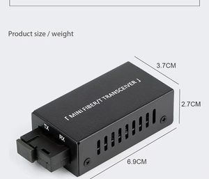 Mini Gigabit 100/1000Mbp <span class=keywords><strong>AB</strong></span> SC <span class=keywords><strong>Ethernet</strong></span> sợi chuyển đổi phương tiện truyền thông chuyển đổi RJ45 quang thu phát 20km Fibra chuyển đổi - Product Image 5