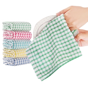 Lint miễn phí và không có màu phai 100% bông máy có thể giặt siêu Thấm 12x12 "Terry nhà bếp món ăn vải kẻ sọc thiết kế - Product Image 5