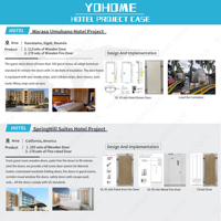 Porte per Camere d'Albergo di Lusso Ignifughe con Nucleo Solido in Rovere Rosso, Approvate NFPA Standard USA, 36" x 84", con Guarnizione Antifumo