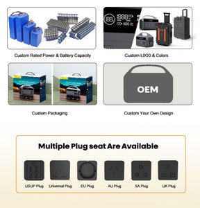 เครื่องกำเนิดไฟฟ้าพลังงานแสงอาทิตย์แบบไม่ใช้น้ำมันเบนซิน 300w 500w 1500w 2400w 3000w 5000w สถานีไฟฟ้าพกพาสำหรับการตั้งแคมป์และการเดินทางกลางแจ้ง - Product Image 6