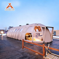 Dôme de glamping de luxe en PVC de forme ovale personnalisé Kawagebo Kamp (KK) 5 x 8 m, serre, dôme géodésique de luxe, tente hôtel Igloo