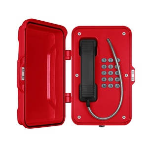 Téléphone d'urgence rouge adapté à l'extérieur, téléphone étanche SIP pour piscine, téléphone pour hôtel - Product Image 3