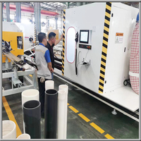 Machine de filetage de tuyau de puits en PVC CNC entièrement automatique de 160 à 250mm/machine de fabrication de filetage de tube
