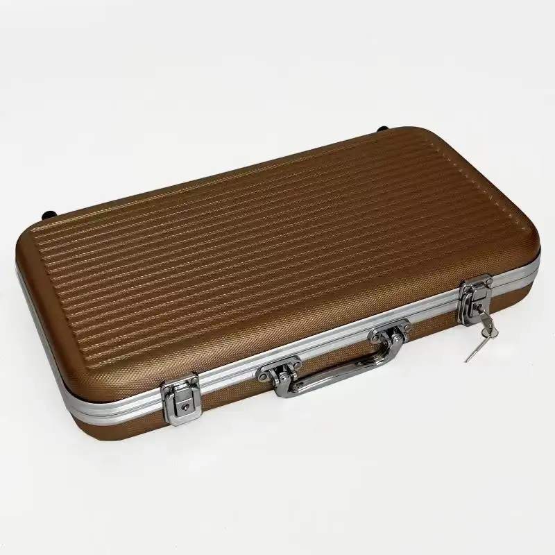 Taşınabilir alüminyum alaşımlı Metal alet çantası belge şifre garaj alet saklama kutusu şifreleri ile bavul dosya kutuları