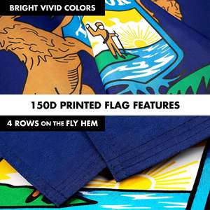 Bandera de Poliéster de 3x5 pies de Michigan State con Ojales de Latón Blanco Antienredos para Uso Exterior - Product Image 6