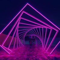 Barre de pixels LED RGB 1M DC24V 5050 pour la décoration de bars et de clubs, éclairage de fête pour projets intérieurs et extérieurs