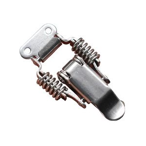 304 Stainless Steel Hook And Latch Metal Lock <b>Box</b> Buckle For Toolboxes Wooden <b>Crates</b> Computer Cases Portable Heavy Duty - Product Image 4