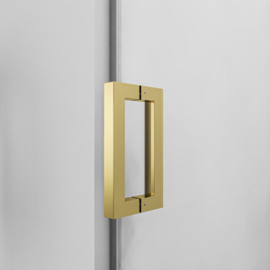 <span class=keywords><strong>Cadre</strong></span> de porte en acier inoxydable 304 personnalisé, charnières dorées, quincaillerie pour porte en verre, prix d'usine pour hôtels, salles de bain de luxe - Product Image 3