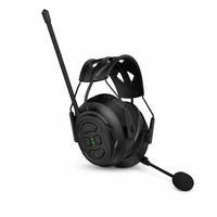 Headset Bluetooth Nirkabel Peredam Kebisingan Berkualitas Tinggi NRR 25dB dengan Mikrofon Boom dan Daya Tahan Baterai 350 Jam untuk Komunikasi