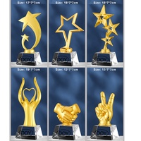 Trofeo de Metal grabado en blanco, de alta calidad forma personalizada, premios de cristal, trofeo de vidrio sólido en venta
