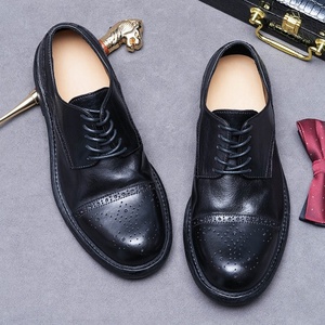 Zapatos Formales de Negocios con Cordones y Punta Redonda Hechos a Mano con Construcción Goodyear, con Suela de Cuero Genuino Resistente para Hombre - Product Image 4