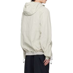 Veste coupe-vent beige personnalisée, légère, en nylon ripstop, zippée, veste utilitaire d'extérieur à capuche - Product Image 3