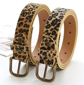 Mode Pu Vrouwen Luipaard Print Veganistische Leren Riem Voor Broek Jurk Jeans Taille Riem - Product Image 2