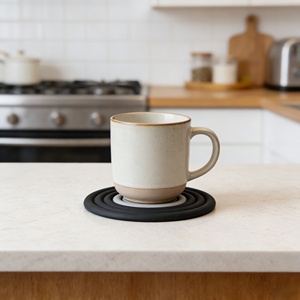 แผ่นรองกันความร้อนสำหรับหม้อและจานร้อน ลายรุ้งน่ารัก ทำจากซิลิโคน ยางซิลิโคน พีวีซี ใช้รองแก้วและจาน - Product Image 4